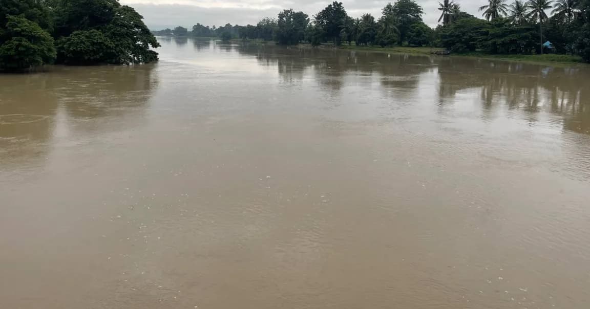 កម្រិតកម្ពស់ទឹកតាមខ្នងទំនប់នានាក្នុងខេត្តកំពង់ស្ពឺ