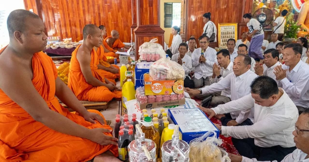 ក្រុមការងារបានអញ្ជើញទៅកាន់បិណ្ឌវេនទី៨ នៅវត្តត្រពាំងគង ដោយបានប្រគេនព្រះសង្ឃដល់វត្តចំនួន៣ គឺវត្តត្រពាំងគង វត្តរលាំងកំពូល និងវត្តក្តីល្វា ក្នុងឃុំត្រពាំងគង