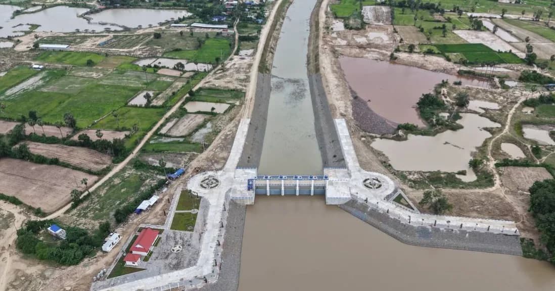 កម្រិតកម្ពស់ទឹកតាមខ្នងទំនប់នានាក្នុងខេត្តកំពង់ស្ពឺ
