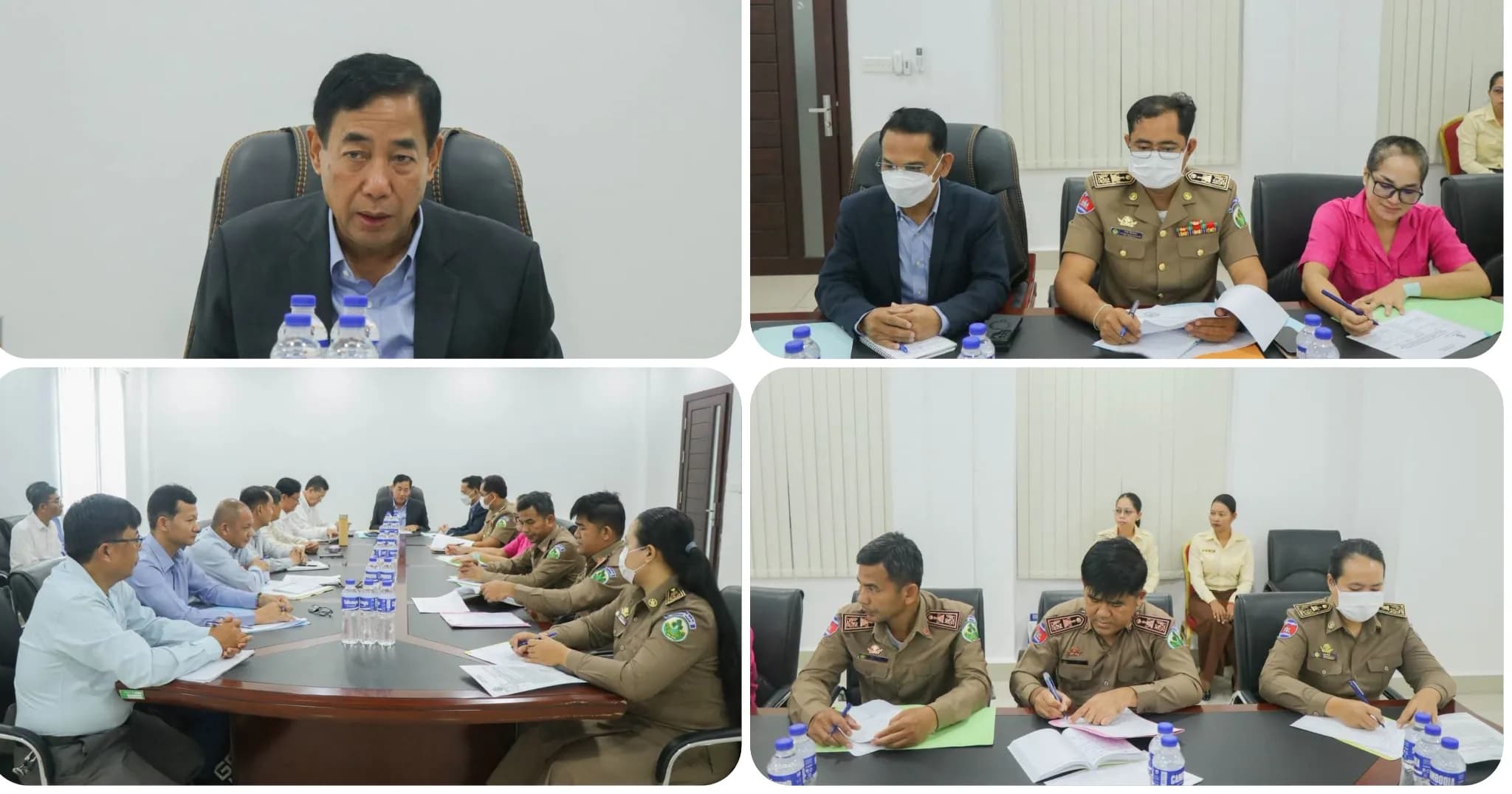 ជំរុញ និងវាយតម្លៃលើការពង្រឹងប្រព័ន្ធគ្រប់គ្រងវត្តមានមន្ត្រីរាជការស៊ីវិល មន្ត្រីជាប់កិច្ចសន្យា និងមន្ត្រីផ្សេងទៀតដែលកំពុងបំពេញការងារនៅតាមរដ្ឋបាលខេត្ត ក្រុង ស្រុក និងមន្ទីរ អង្គភាព