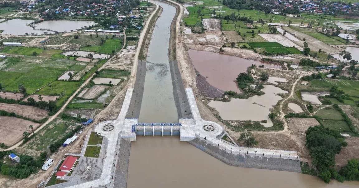 កម្រិតកម្ពស់ទឹកតាមខ្នងទំនប់នានាក្នុងខេត្តកំពង់ស្ពឺ