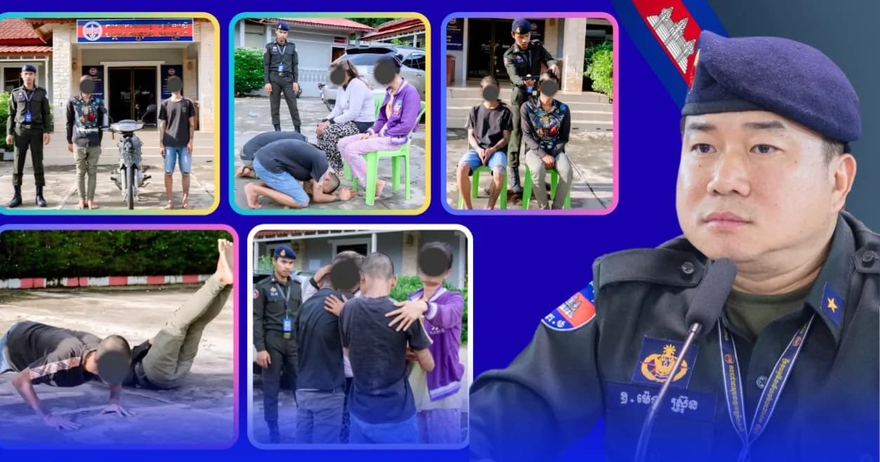 ក្មេងទំនើងពីរនាក់ បានធ្វើសកម្មភាពបង្ហោះម៉ូតូតាមផ្លូវសាធារណៈយ៉ាងអនាធិបតេយ្យក្នុងភូមិសាស្រ្តខេត្តកំពង់ស្ពឺ ត្រូវបានកម្លាំងជំនាញកងរាជអាវុធហត្ថខេត្តកំពង់ស្ពឺ ធ្វើការបង្រ្កាបនិងឃាត់ខ្លួនយកមកអប់រំណែនាំនិងដកហូតយកម៉ូតូមករក្សាទុករយៈពេល០៣ខែនៅទីបញ្ជាការកងរាជអាវុធហត្ថខេត្តកំពង់ស្ពឺ...