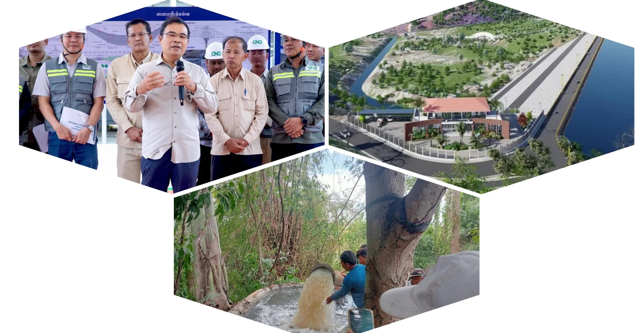 កម្រិតកម្ពស់ទឹកតាមខ្នងទំនប់នានាក្នុងខេត្តកំពង់ស្ពឺ