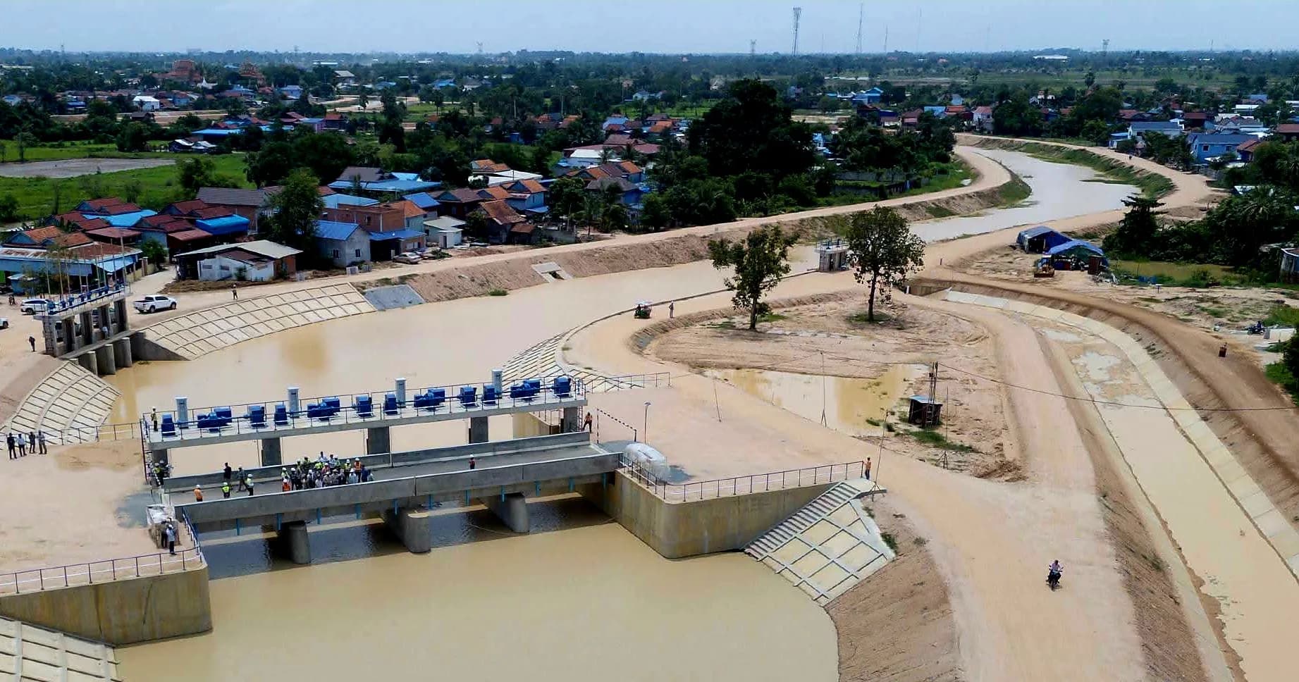 កម្រិតកម្ពស់ទឹកតាមខ្នងទំនប់នានាក្នុងខេត្តកំពង់ស្ពឺ