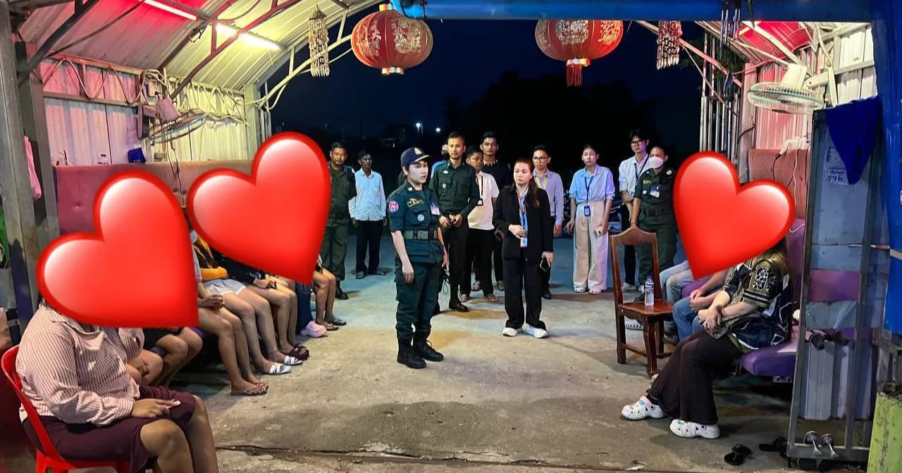 នគរបាលកំពង់ស្ពឺសហការសង្រ្គោះក្មេងស្រីជាអនីតិជន ចំណោមនារីវ័យក្មេងប្រមាណ ១១នាក់ .,,,