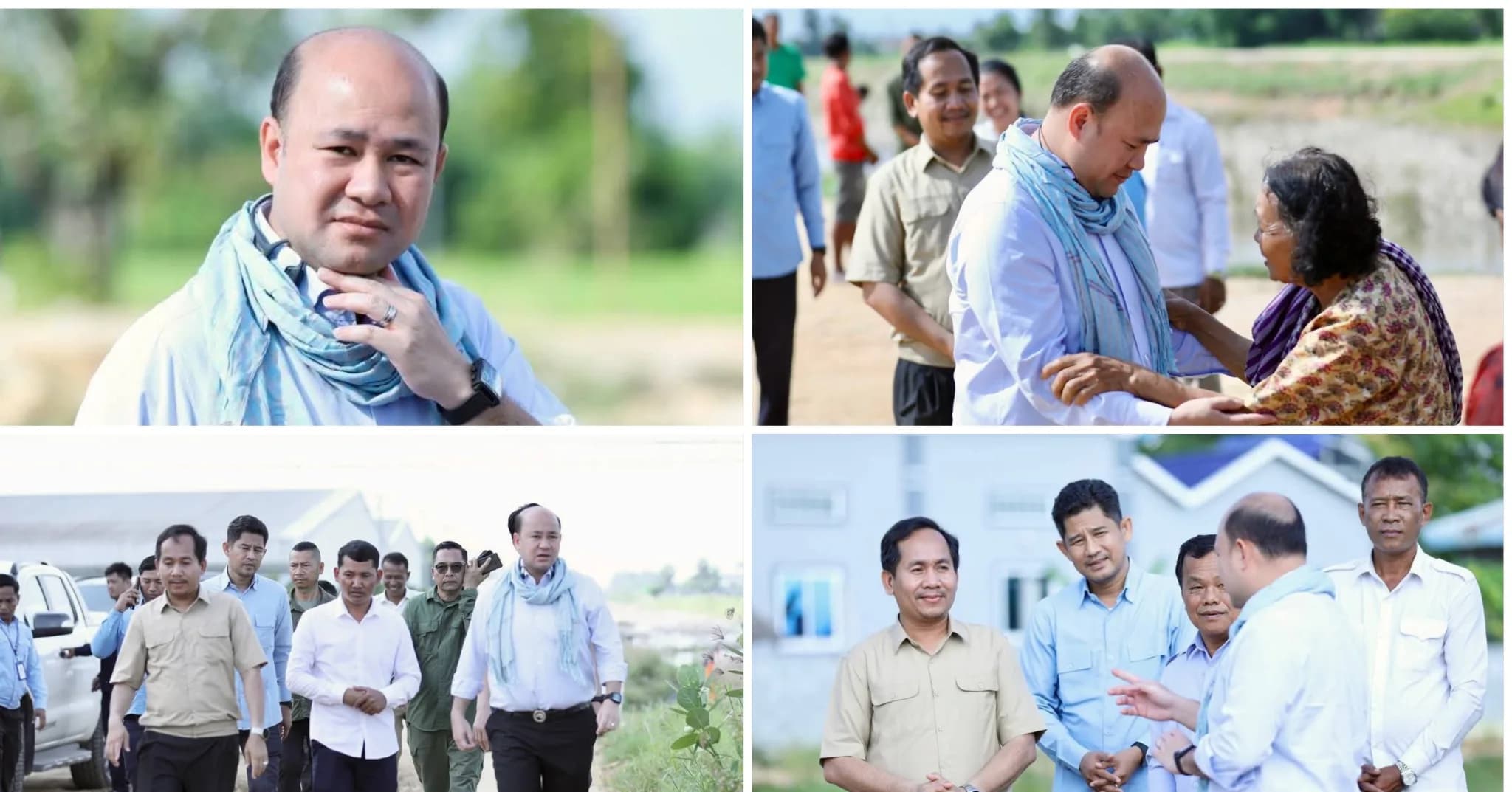 អញ្ជើញពិនិត្យស្ថានភាព ខូចខាតស្ពានចំនួន ០៣ កន្លែងដែលស្ថិតនៅក្នុងឃុំមហាឫស្សីចំនួន ០១ កន្លែងឃុំព្រៃវិហារចំនួន ០២ កន្លែង