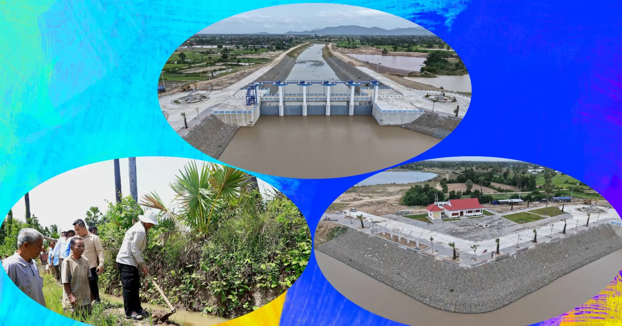 កម្រិតកម្ពស់ទឹកតាមខ្នងទំនប់នានាក្នុងខេត្តកំពង់ស្ពឺ