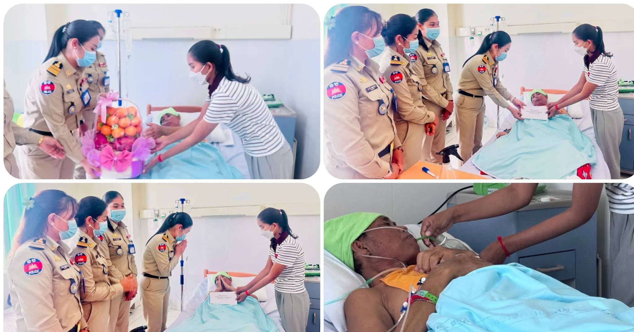 ក្រុមការងារយេនឌ័រ ចុះសួរសុខទុក្ខឪពុករបស់លោកស្រីវរសេនីយ៍ត្រី ឯក សុខសីលា នាយផ្នែក ការិយាល័យសុខាភិបាល