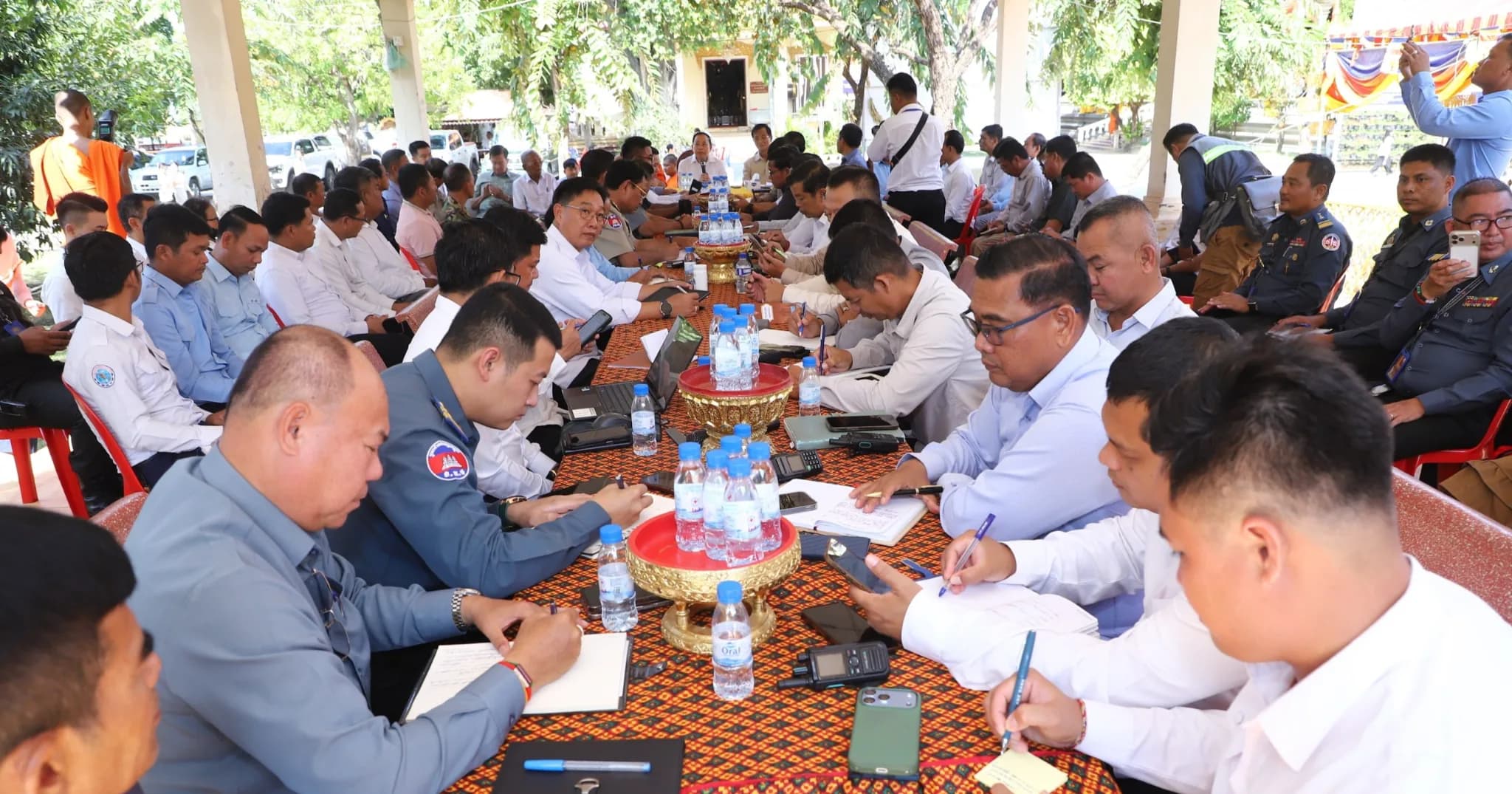 កិច្ចប្រជុំត្រៀមរៀបចំផែនការការពារសន្តិសុខ សណ្តាប់ធ្នាប់ និងសុវត្ថិភាព ជូន សម្តេចមហាបវរធិបតី ក្នុងពិធីបុណ្យភ្ជុំបិណ្ឌ