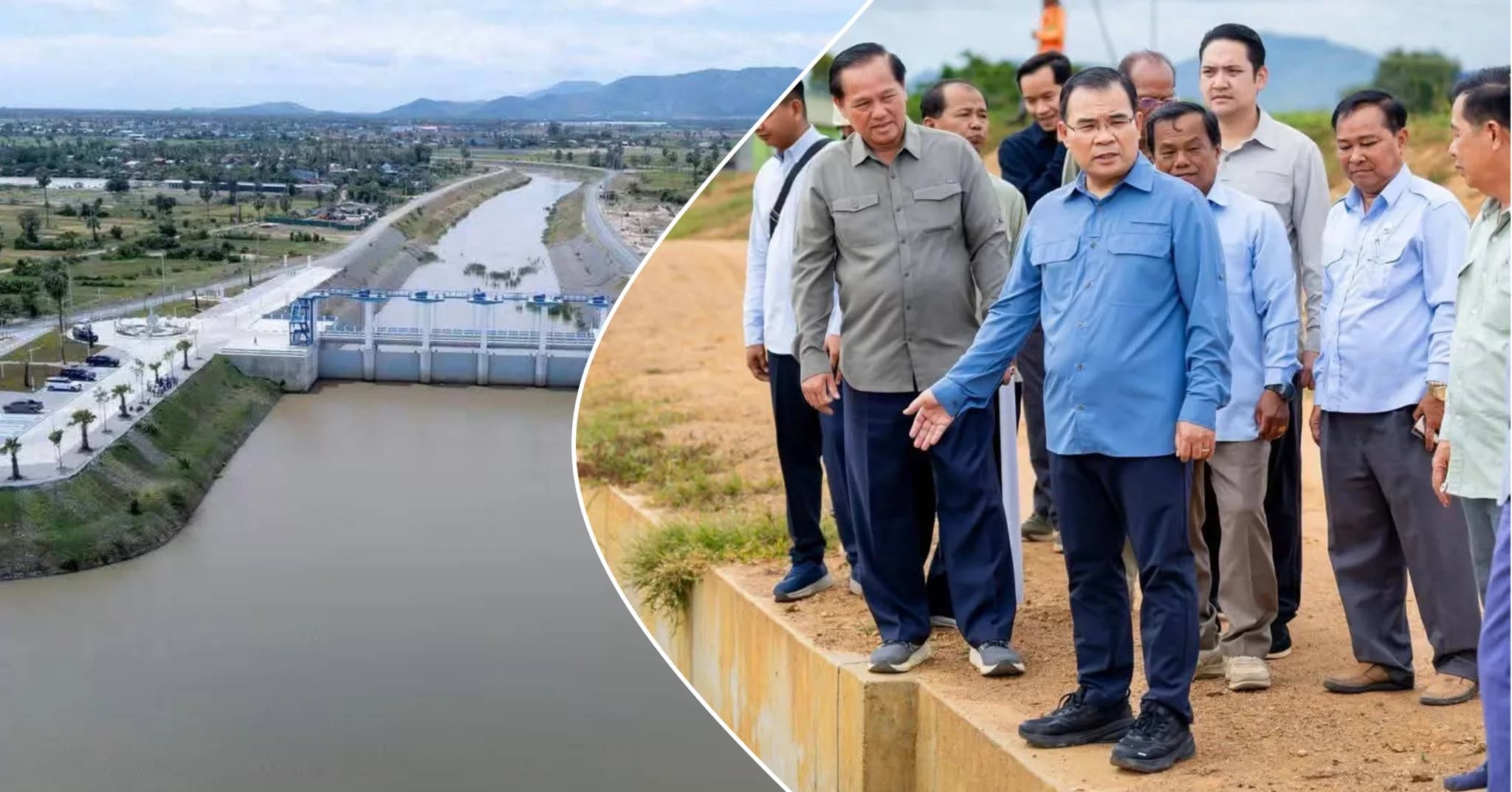 កម្រិតកម្ពស់ទឹកតាមខ្នងទំនប់នានាក្នុងខេត្តកំពង់ស្ពឺ