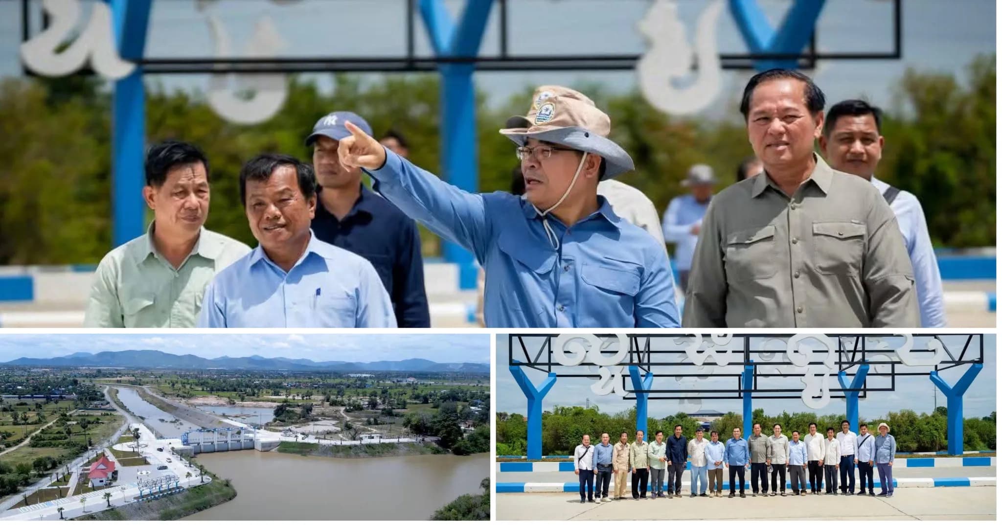 កម្រិតកម្ពស់ទឹកតាមខ្នងទំនប់នានាក្នុងខេត្តកំពង់ស្ពឺ