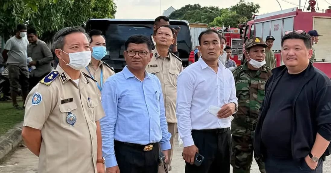 អគ្គិភ័យឆាបឆេះអគារស្តុកក្រណាត់ និងវត្ថុធាតុដើម ទំហំ 40 m X  80m នៅក្រុមហ៊ុន វ៉ាយ ធី ស៊ី ខបប៉ូរេសិនត្រូវបានពន្លត់ទាំងស្រុង