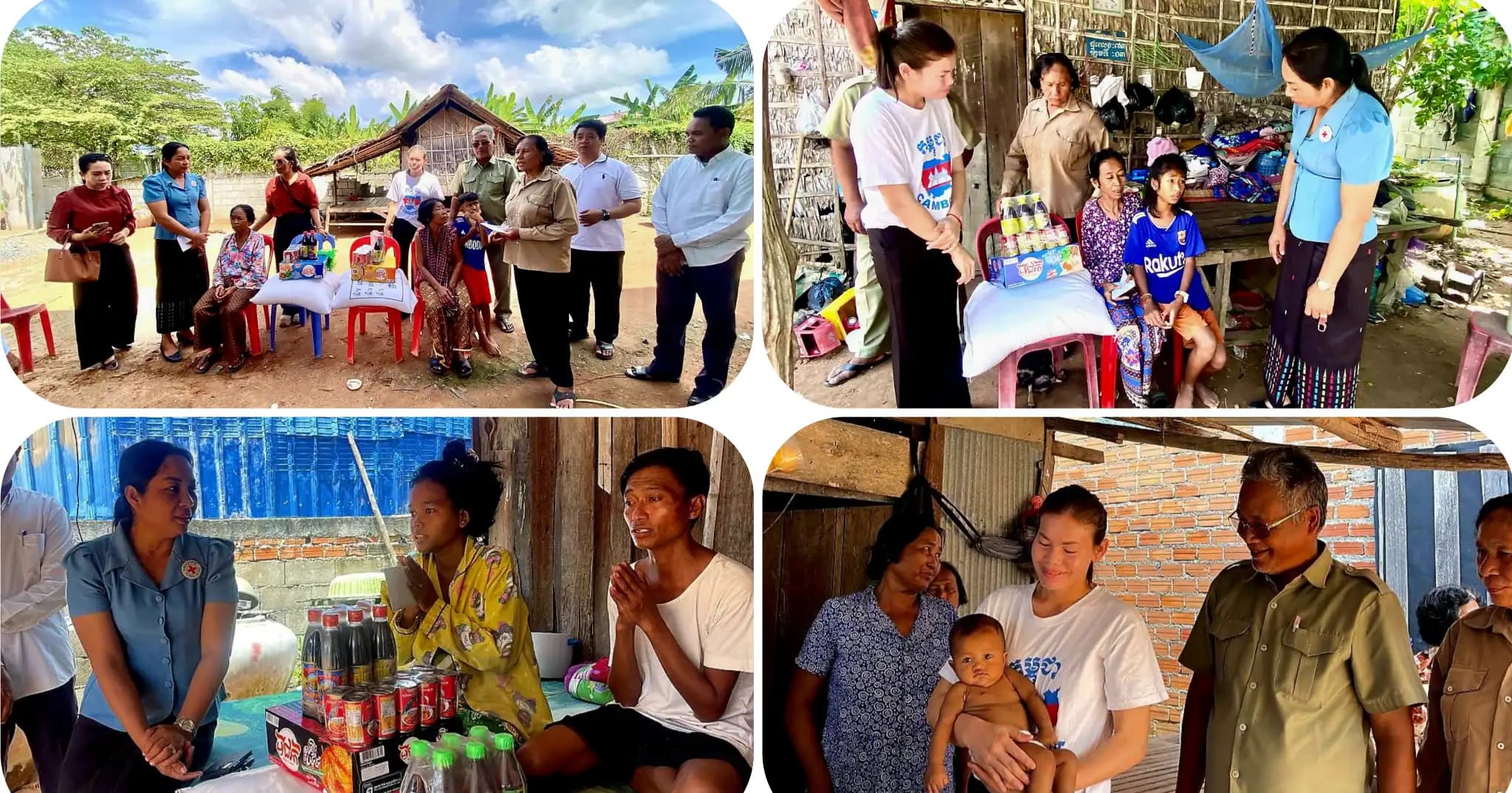 សាខាកាកបាទក្រហមស្រុកសាមគ្គីមុនីជ័យ ចុះសំណេះសំណាល និងនាំអנותអំណោយចុះសួរសុខទុក្ខគ្រួសារក្រីក្រ និងមានជំងឺមហារីកនៅឃុំអង្គតាឯក