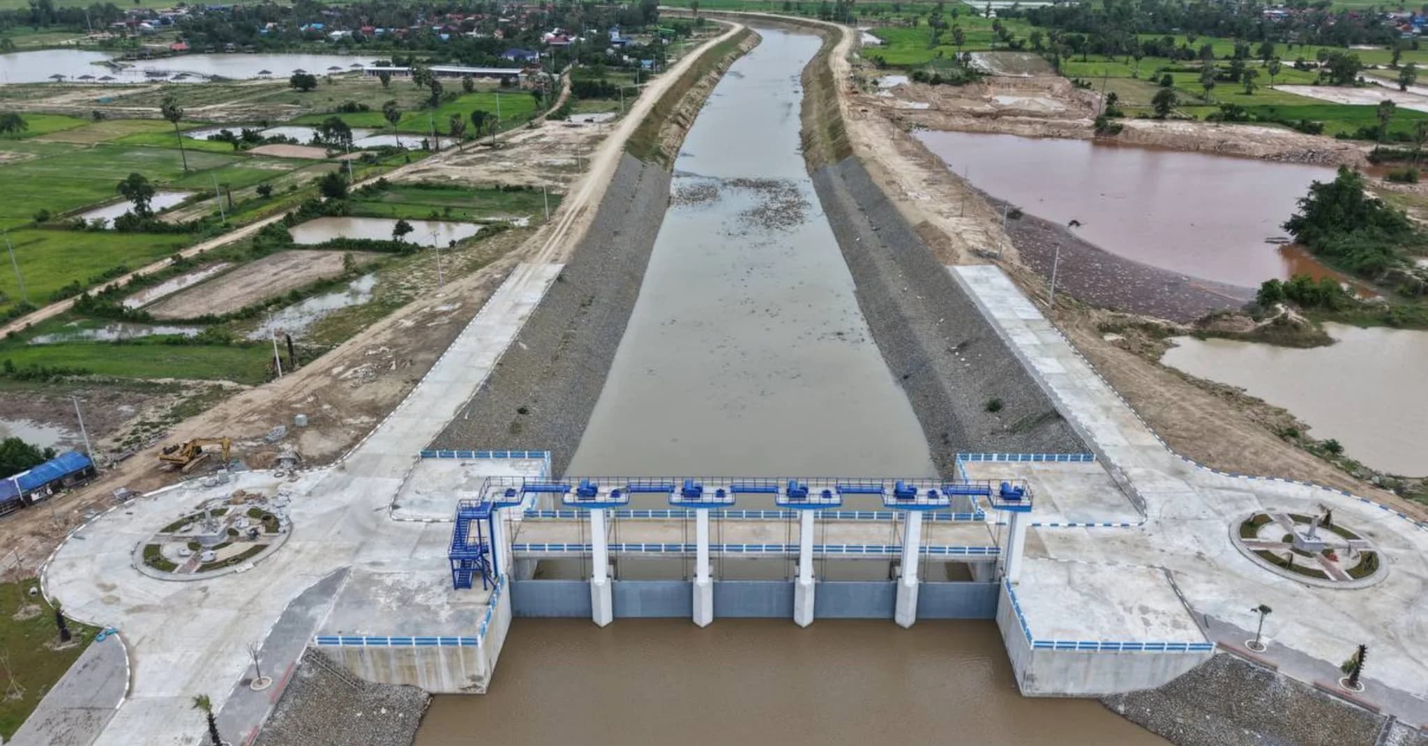 កម្រិតកម្ពស់ទឹកតាមខ្នងទំនប់នានាក្នុងខេត្តកំពង់ស្ពឺ