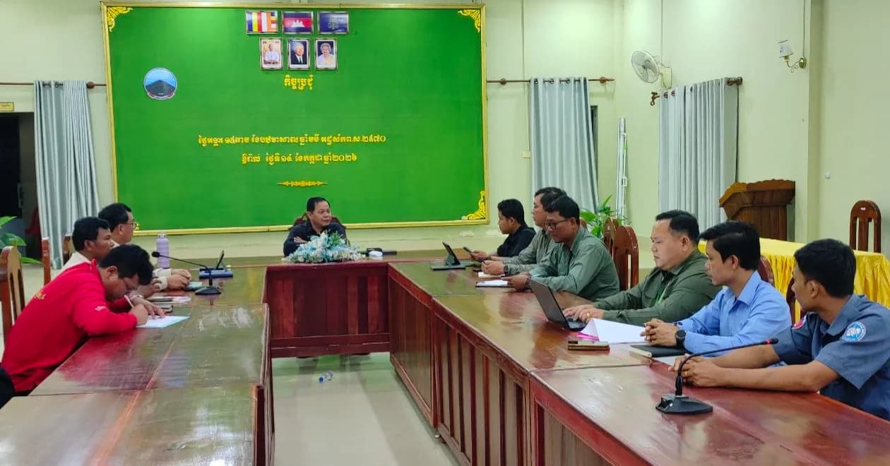 រដ្ឋបាលខេត្តបានចុះពិនិត្យវាស់វែងដីធ្លីជូនប្រជាពលរដ្ឋចំនួន ២គ្រួសារនៅឃុំត្រពាំងជោ ស្រុកឱរ៉ាល់