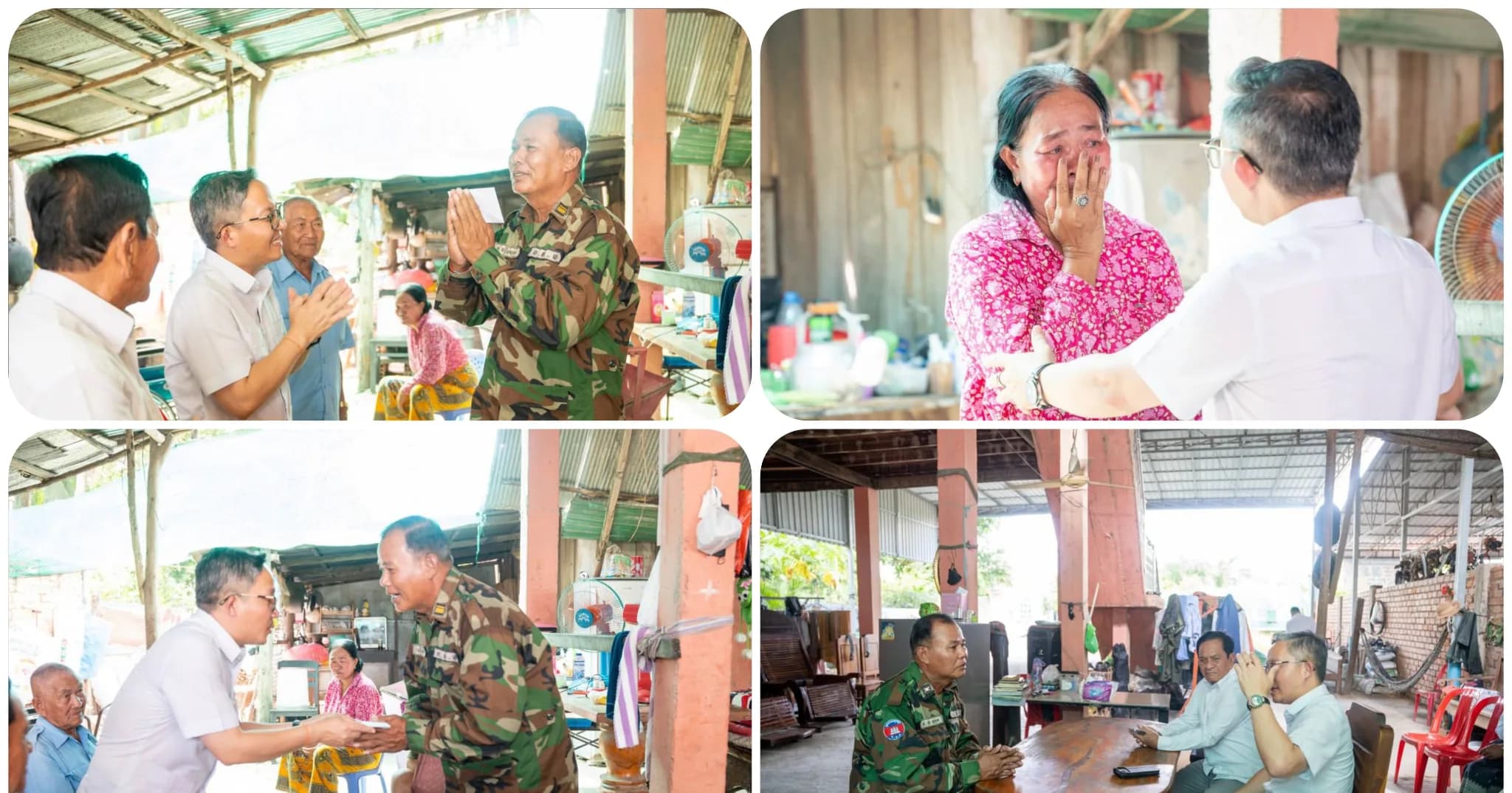 បច្ច័យកសាង និងទេយ្យទានប្រគេនព្រះសង្ឃ នៅវត្ដធម្មបញ្ញាមហាព្រហ្ម វត្ដអង្គជ្រៃក្រាំងខ្នុរ និងវត្ដអង្គ្រងមានជ័យសេរីឧត្ដម ស្ថិតក្នុងឃុំដំណាក់រាំង